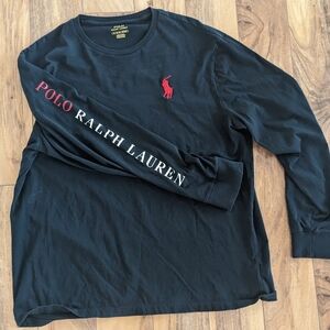 Ralph Lauren Polo Men's XL Long Sleeve Crew Neck Shirt Arm Logo